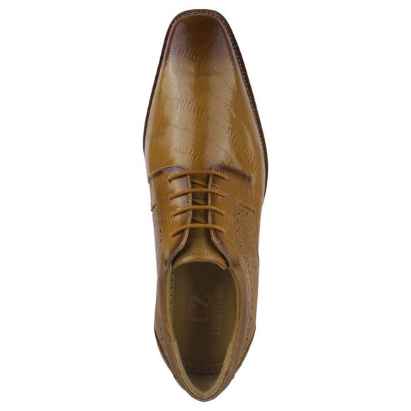 LIBERTYZENO Mens Knitted Design Genuine Leather Lace Up Oxford Dress Sho… main image 4